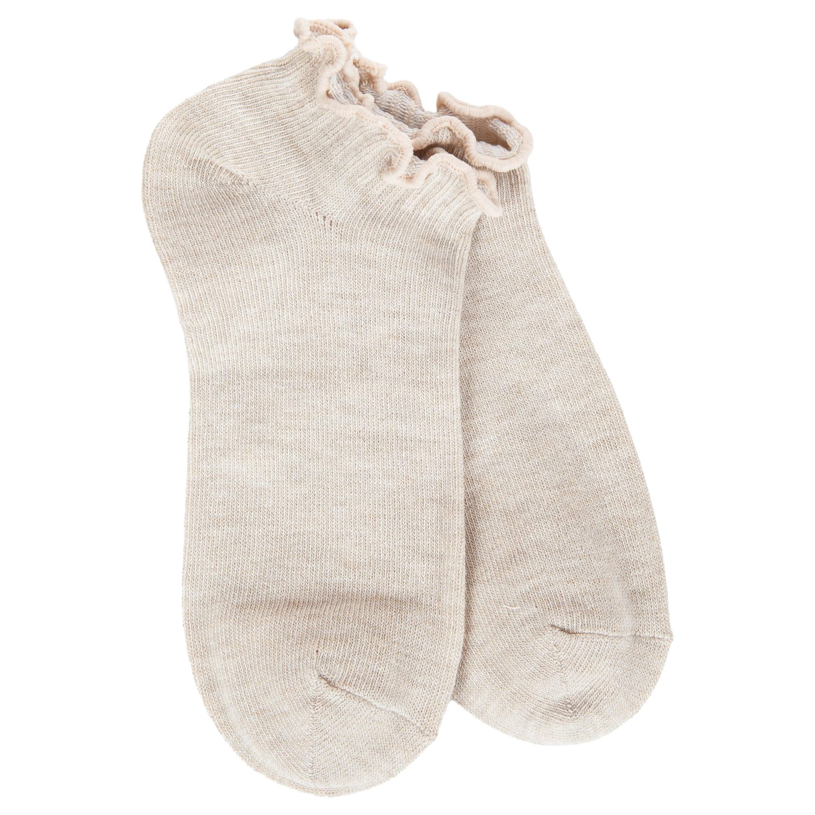 World's Softest Socks 77013 - Heather Oatmeal - Weekend Low Ruffle