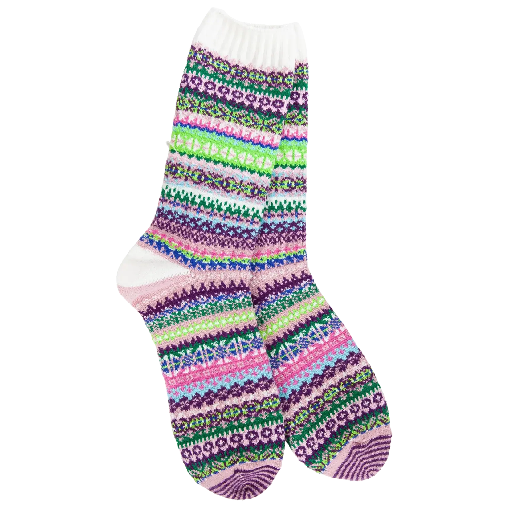 World's Softest Socks 76938 - Botanical - Weekend Nordic Crew