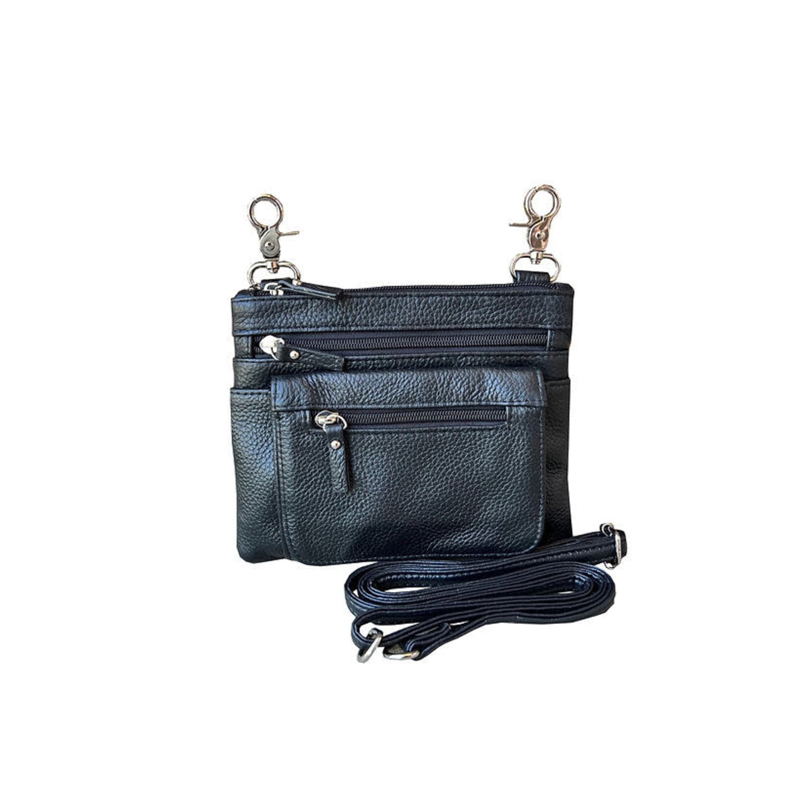 R Leathers 3097XL BK - Crossbody Belt Loop Clip - Black