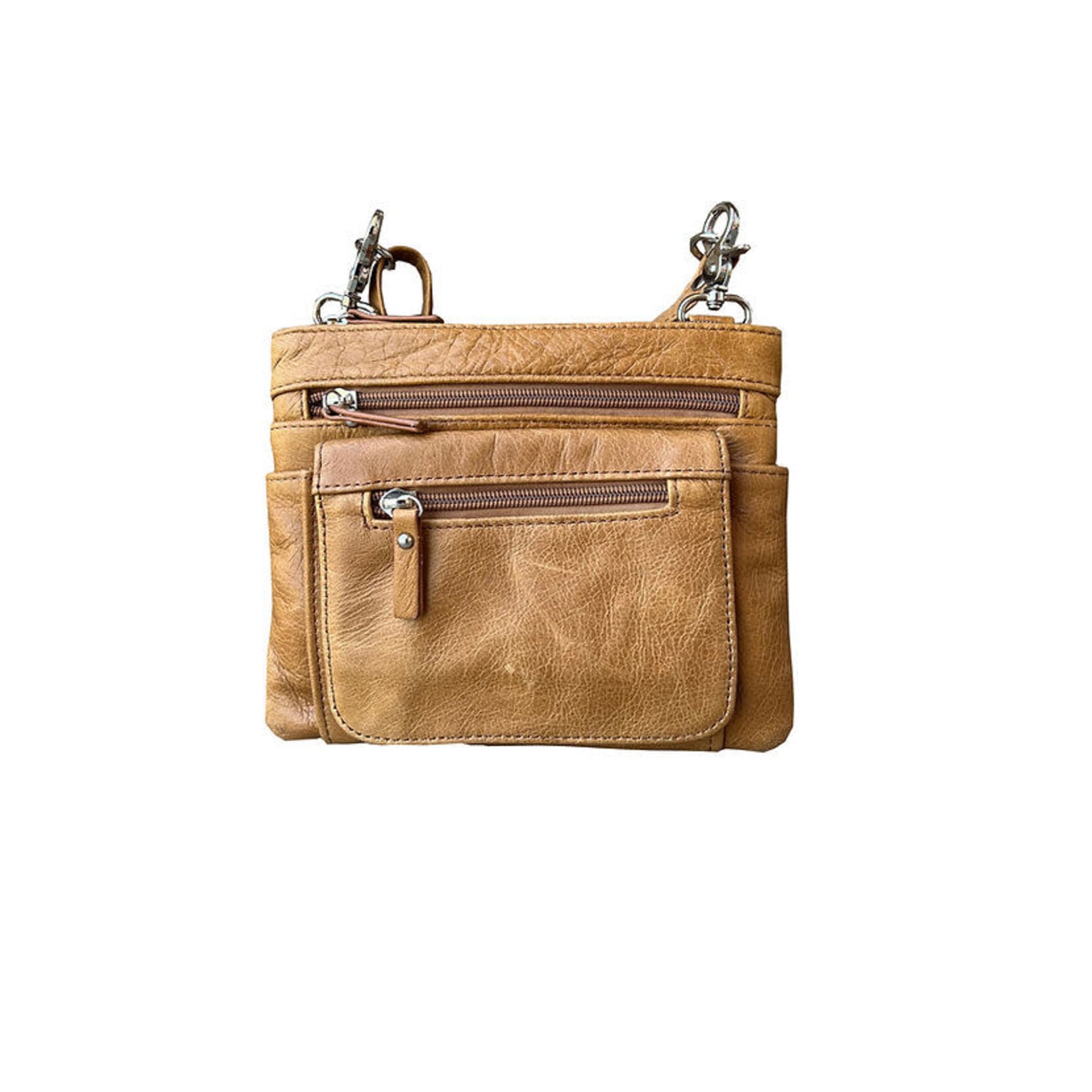 R Leathers 3097XL BN - Crossbody Belt Loop Clip - Brown