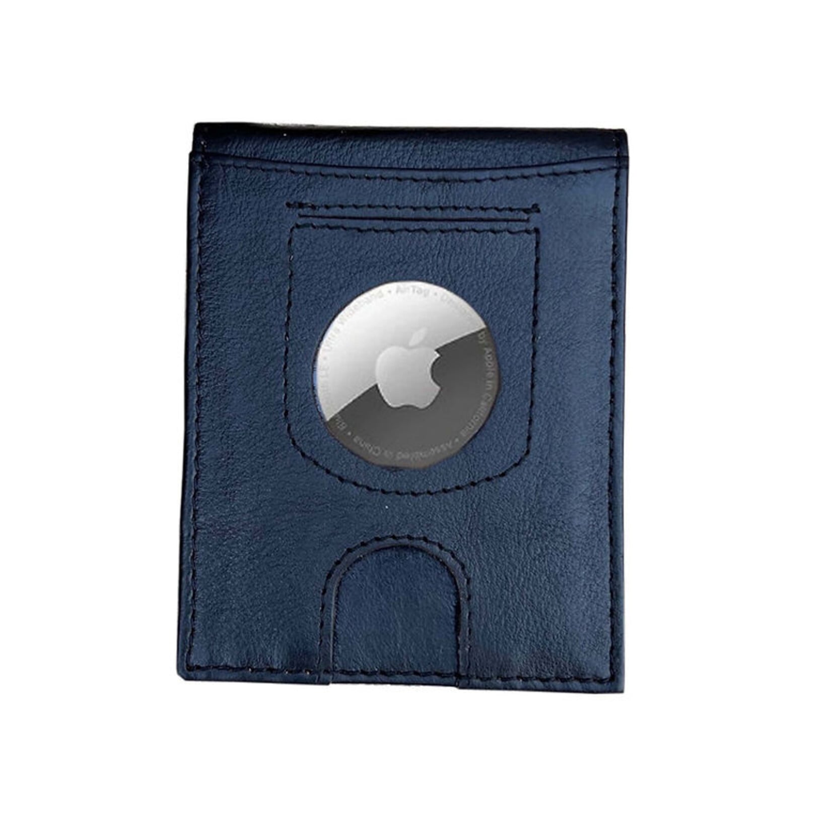 R Leathers 915RF BK - Air Tag Money Clip w/RFID Protection - Black