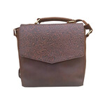 R Leathers F9011 BN - Vintage Leather Crossbody / Shoulder Bag