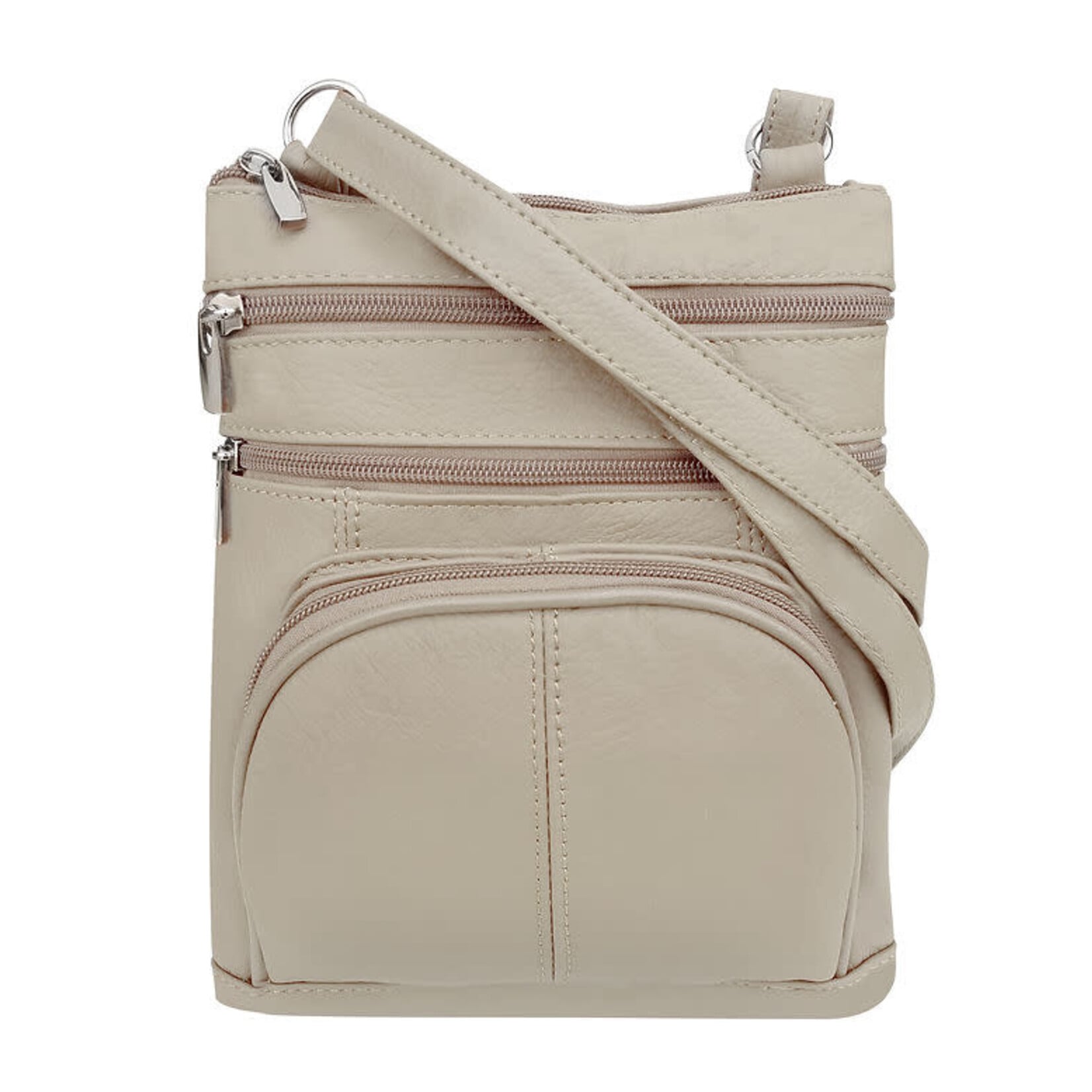 R Leathers RM004 CM - Cream - Cowhide Leather Crossbody