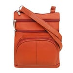 R Leathers RM004L ORG - Orange - Cowhide Leather Crossbody