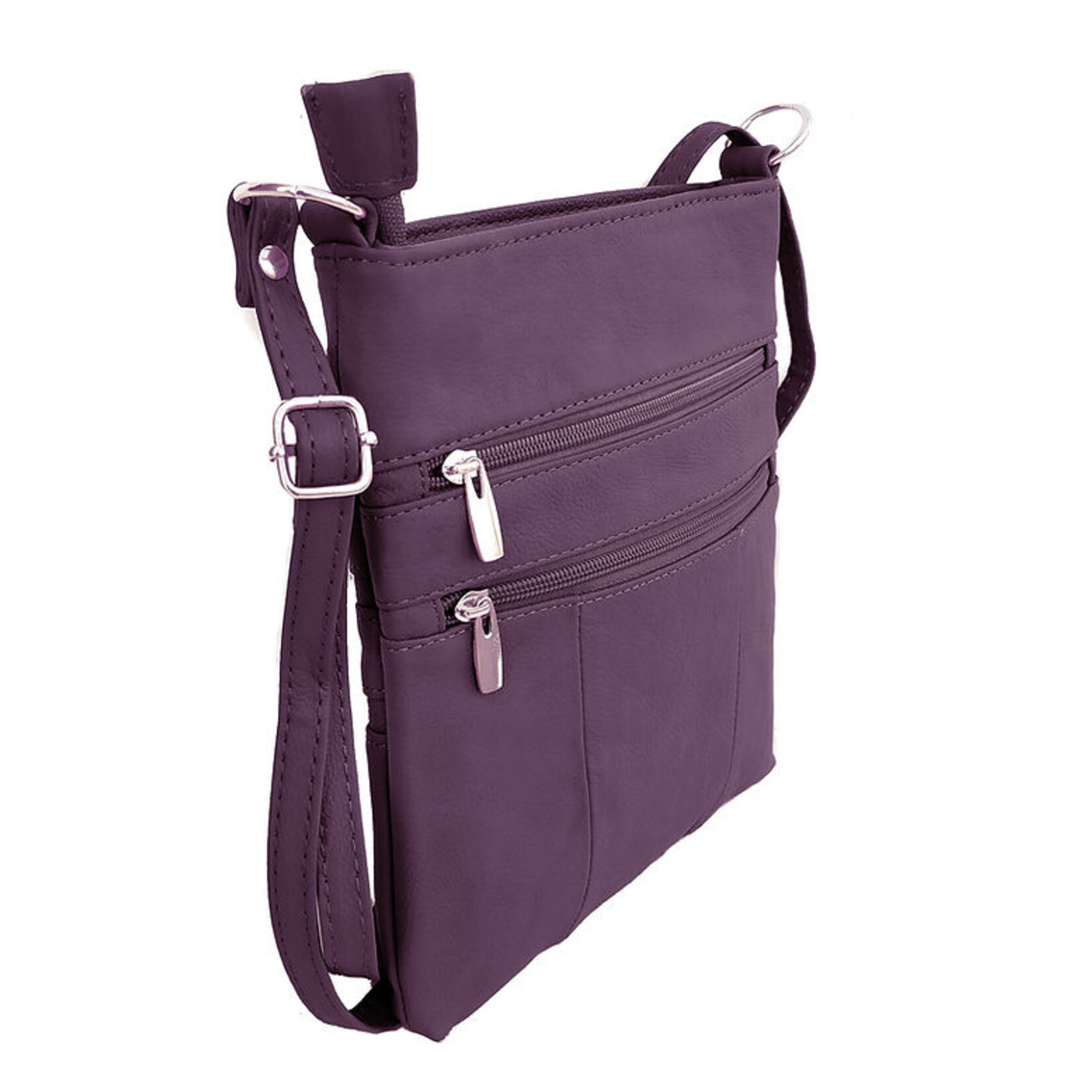 R Leathers RM011 NY - Navy - Cowhide Leather Crossbody Bag