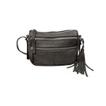 R Leathers RM509 BK - Black - Cowhide Leather Crossbody / Shoulder Bag