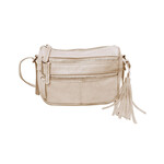 R Leathers RM509 CM - Cream - Cowhide Leather Crossbody / Shoulder Bag