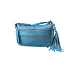 R Leathers RM509 LBLUE - Light Blue - Cowhide Leather Crossbody / Shoulder Bag