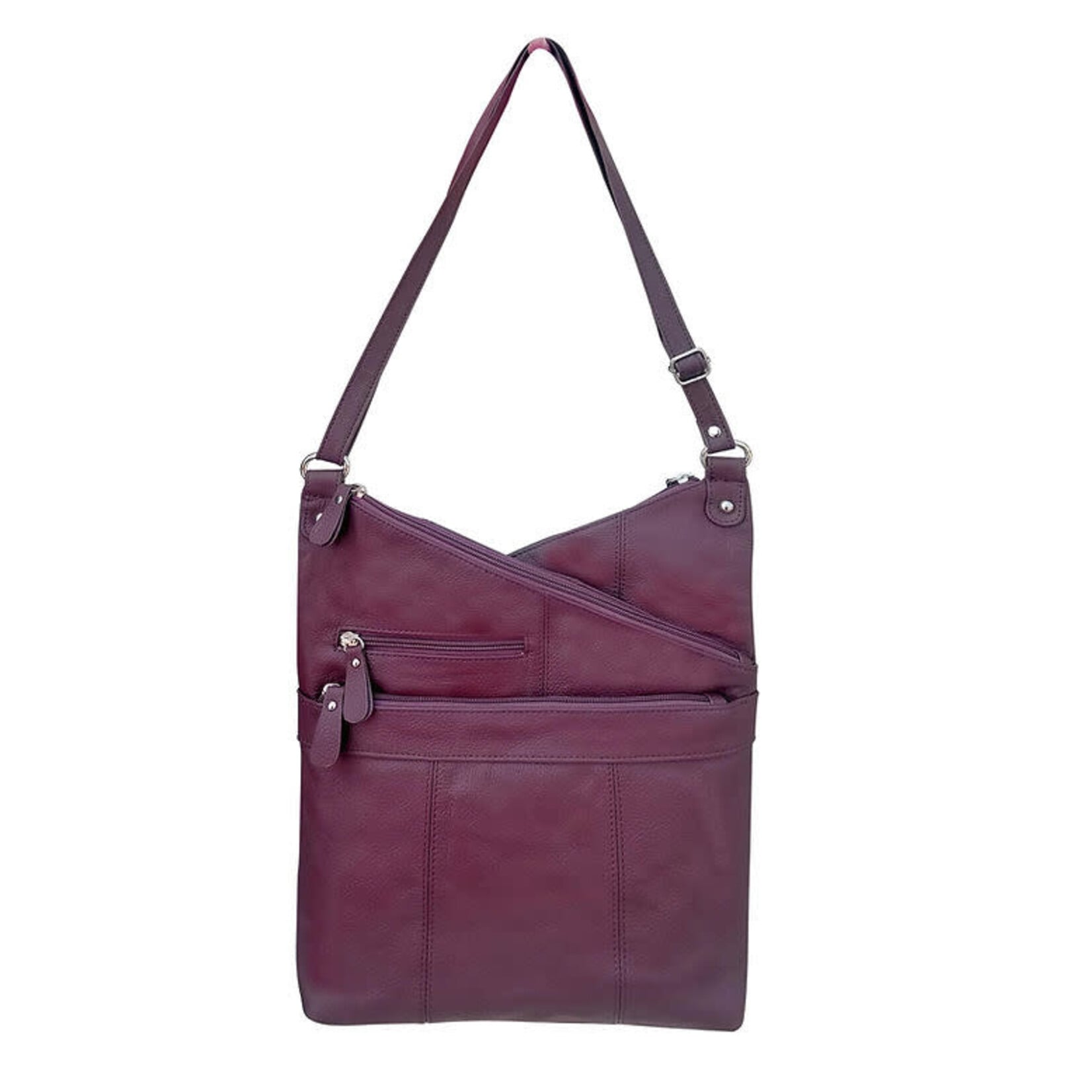 R Leathers W001 WN - Shoulder Bag - Wine