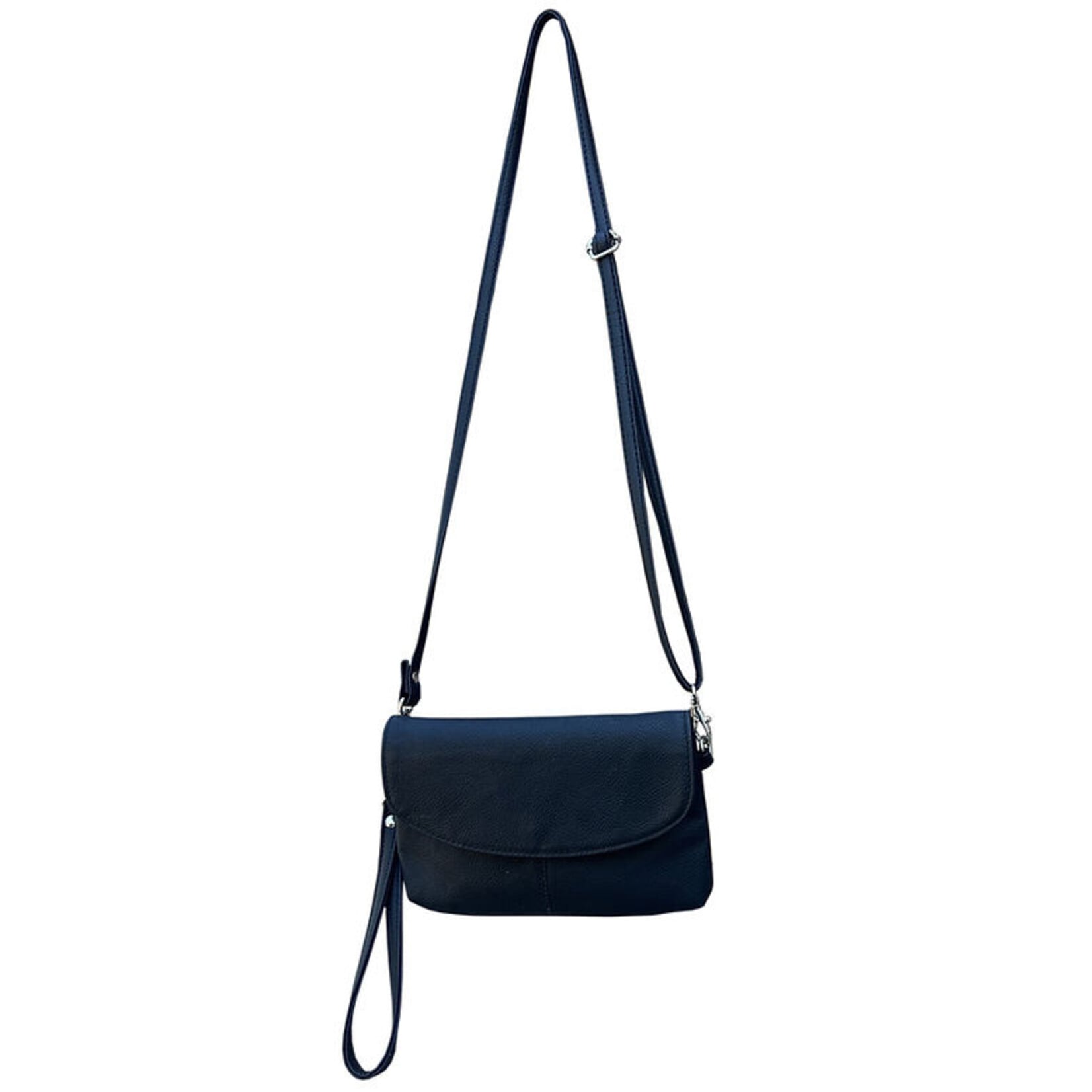 R Leathers W005 CM - Cowhide Leather Crossbody - Cream