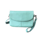 R Leathers W005 LGN - Cowhide Leather Crossbody - Light Green