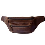 R Leathers W021 BN - Crazy Horse Fanny Pack - Brown