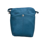 R Leathers W026 NY - Cowhide Women Mini Crossbody Shoulder Bag - Navy