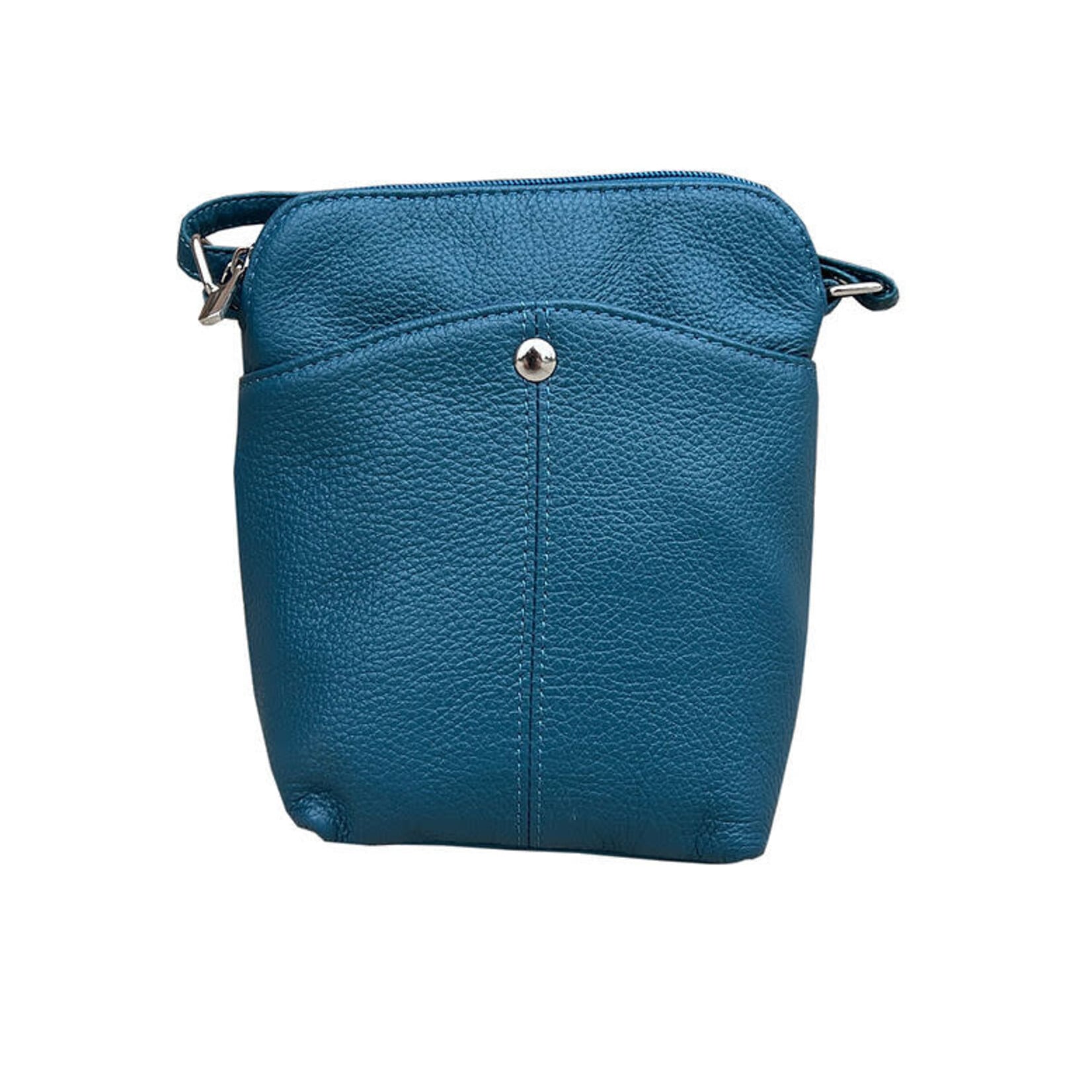 R Leathers W026 NY - Cowhide Women Mini Crossbody Shoulder Bag - Navy