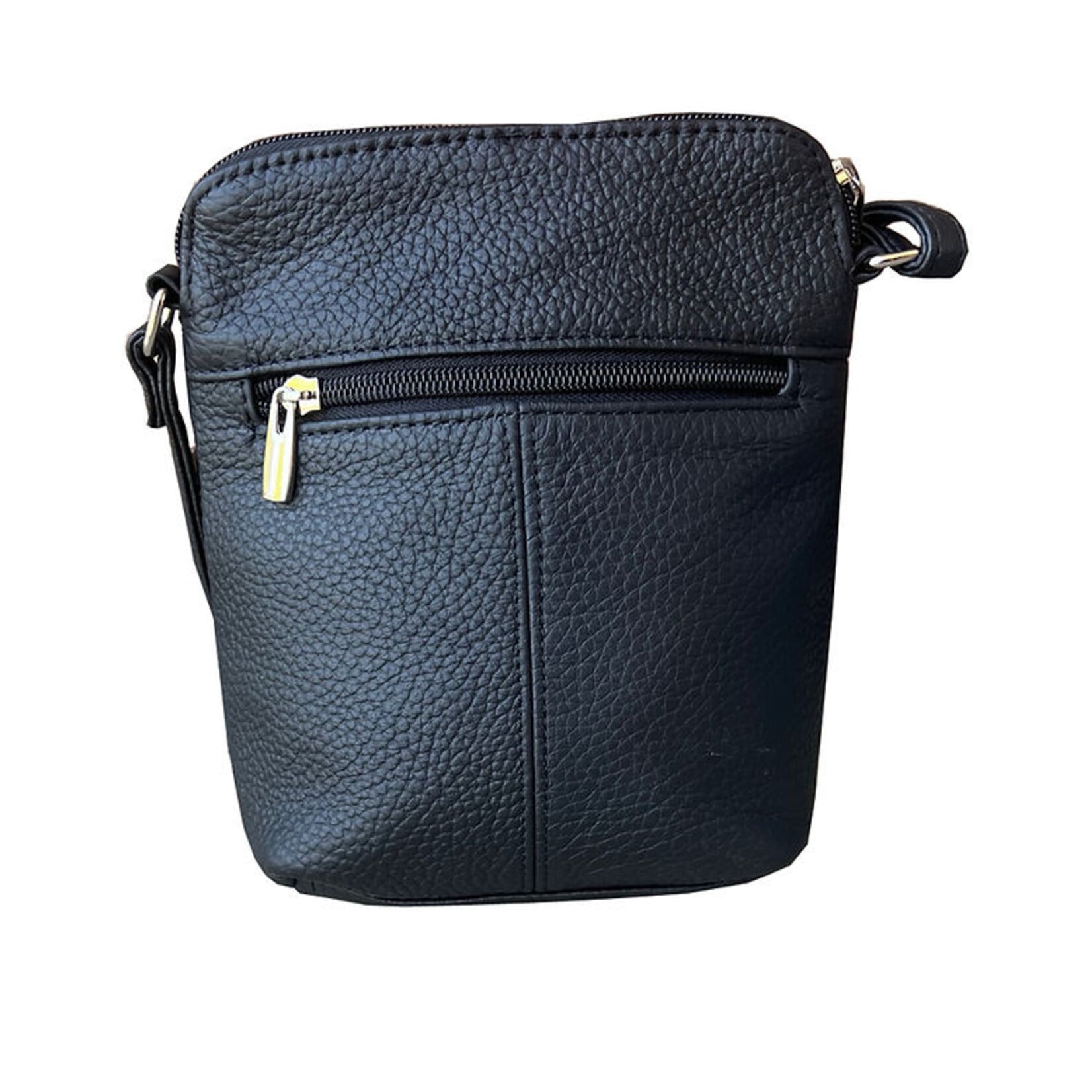 R Leathers W026 NY - Cowhide Women Mini Crossbody Shoulder Bag - Navy