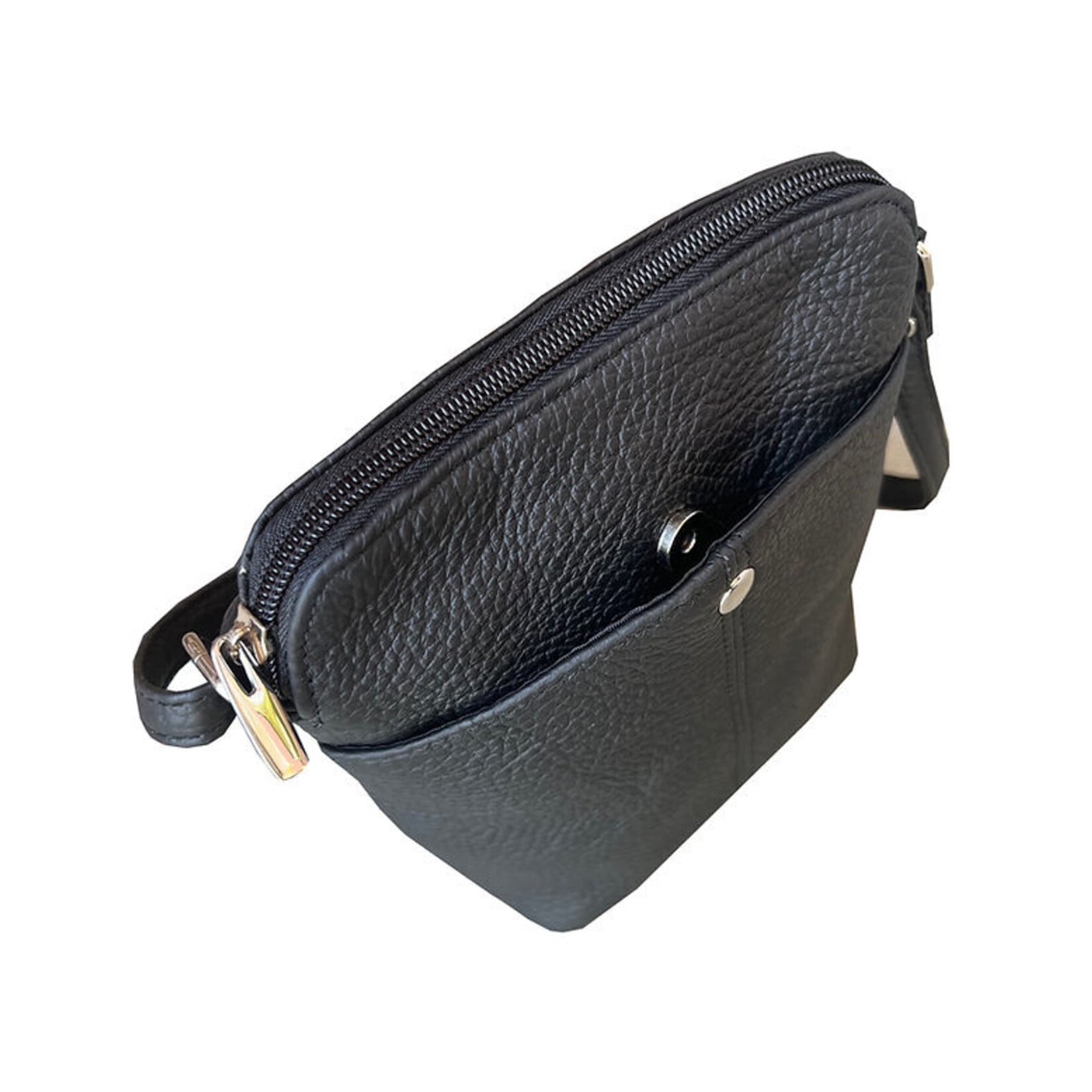 R Leathers W026 NY - Cowhide Women Mini Crossbody Shoulder Bag - Navy