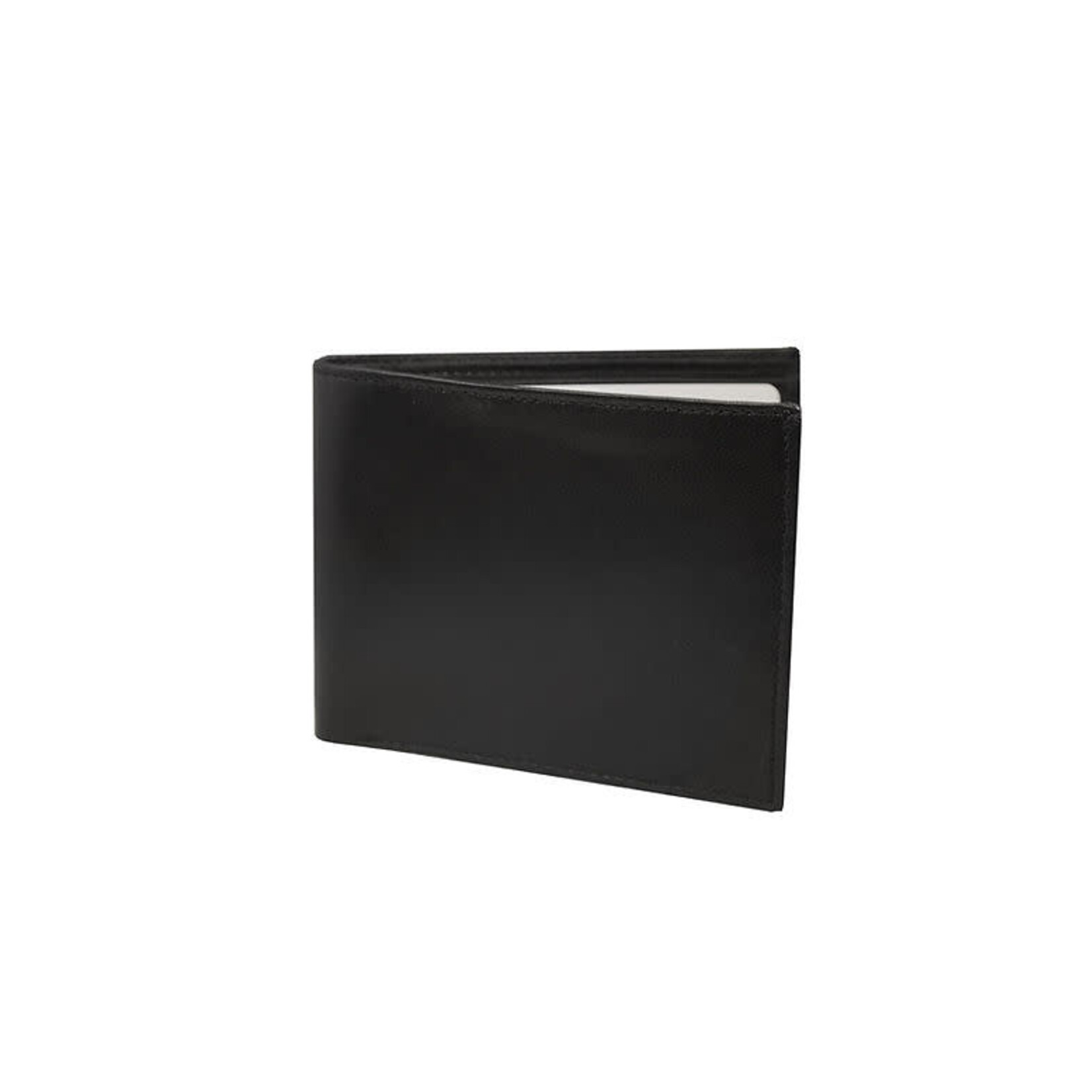 R Leathers 3122 RF - Black - Cowhide bi-fold Wallet
