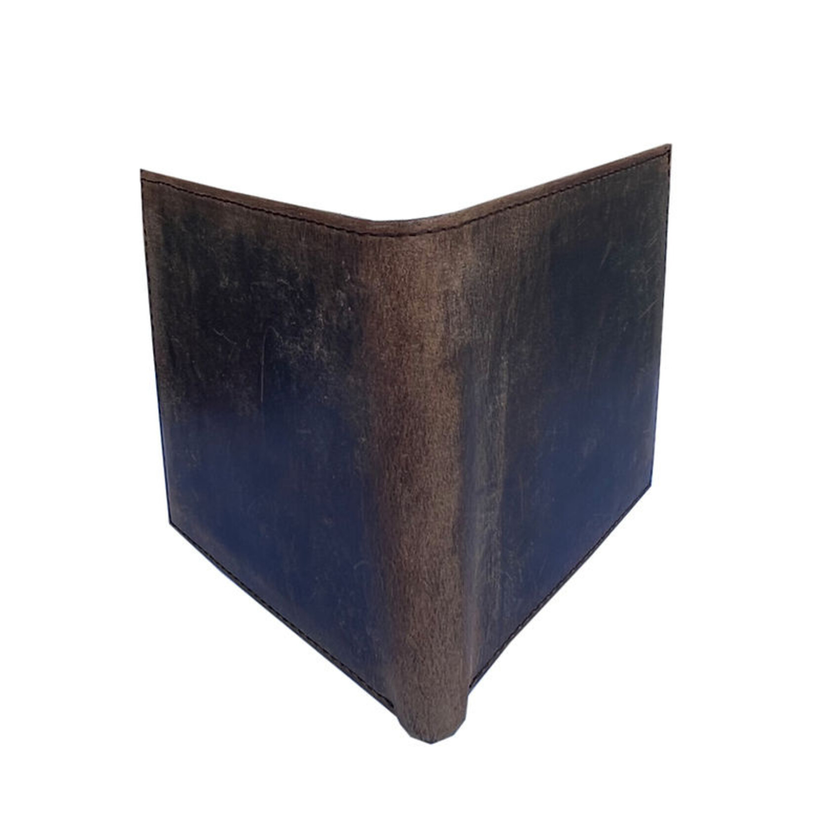 R Leathers 3130 RF BN - Brown - Top Vintage Cowhide Leather Bi-Fold Wallet