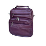 R Leathers 3751 WN - Wine - Cowhide Leather Crossbody
