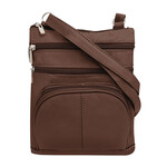 R Leathers RM004 BN - Brown - Cowhide Leather Crossbody