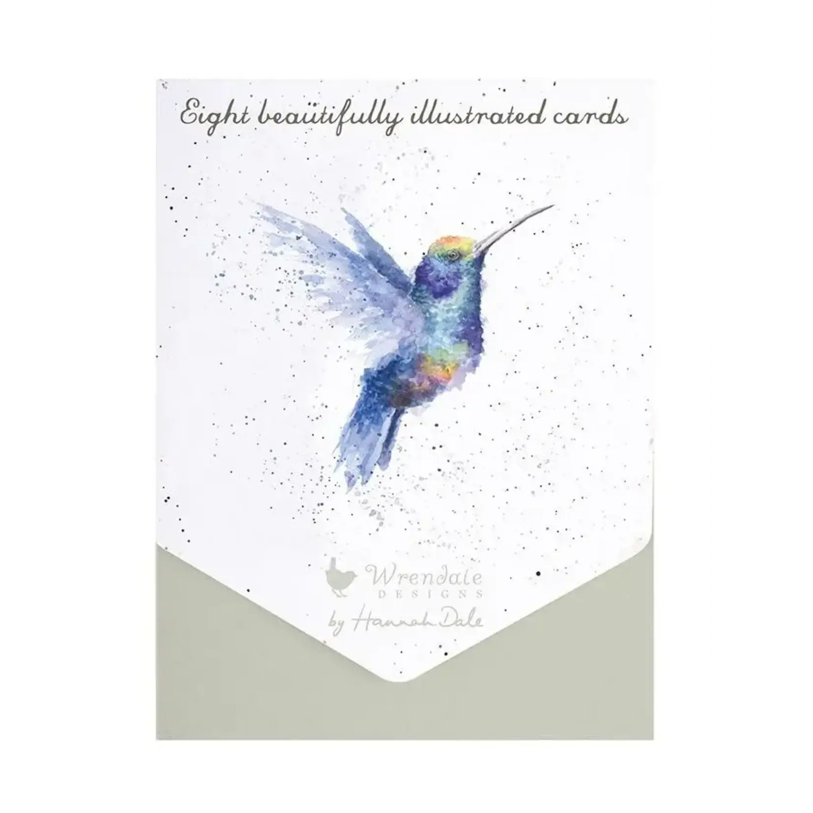 Wrendale Designs ANCP009 Rainbow Hummingbird Notecard Set