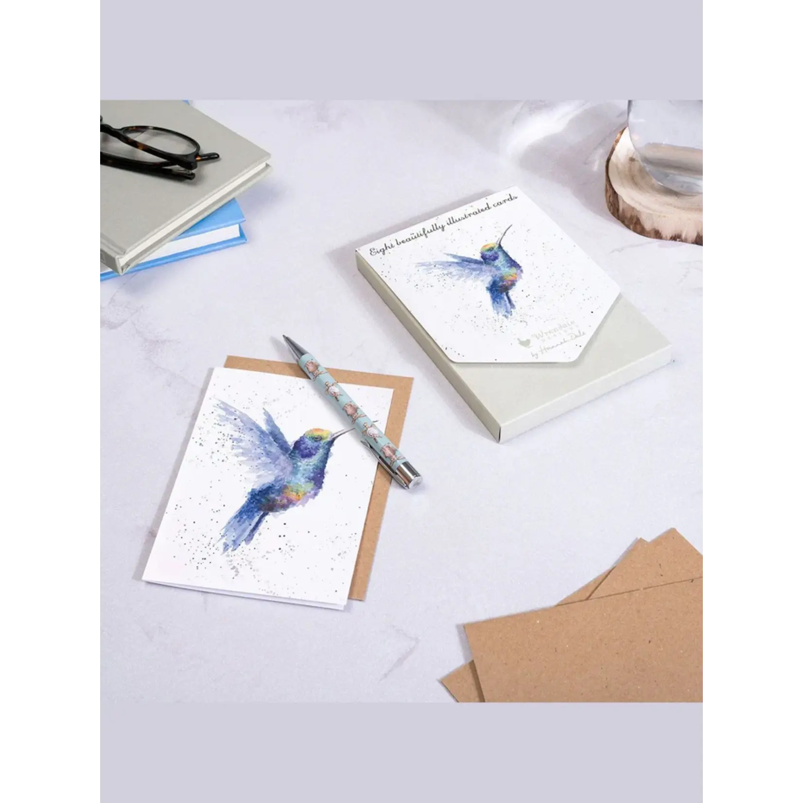 Wrendale Designs ANCP009 Rainbow Hummingbird Notecard Set