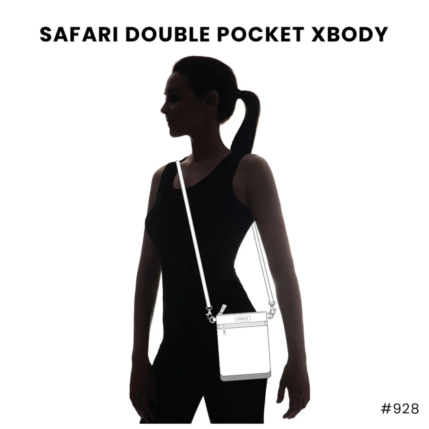 Chala Double Pocket Crossbody - Monarch Butterfly