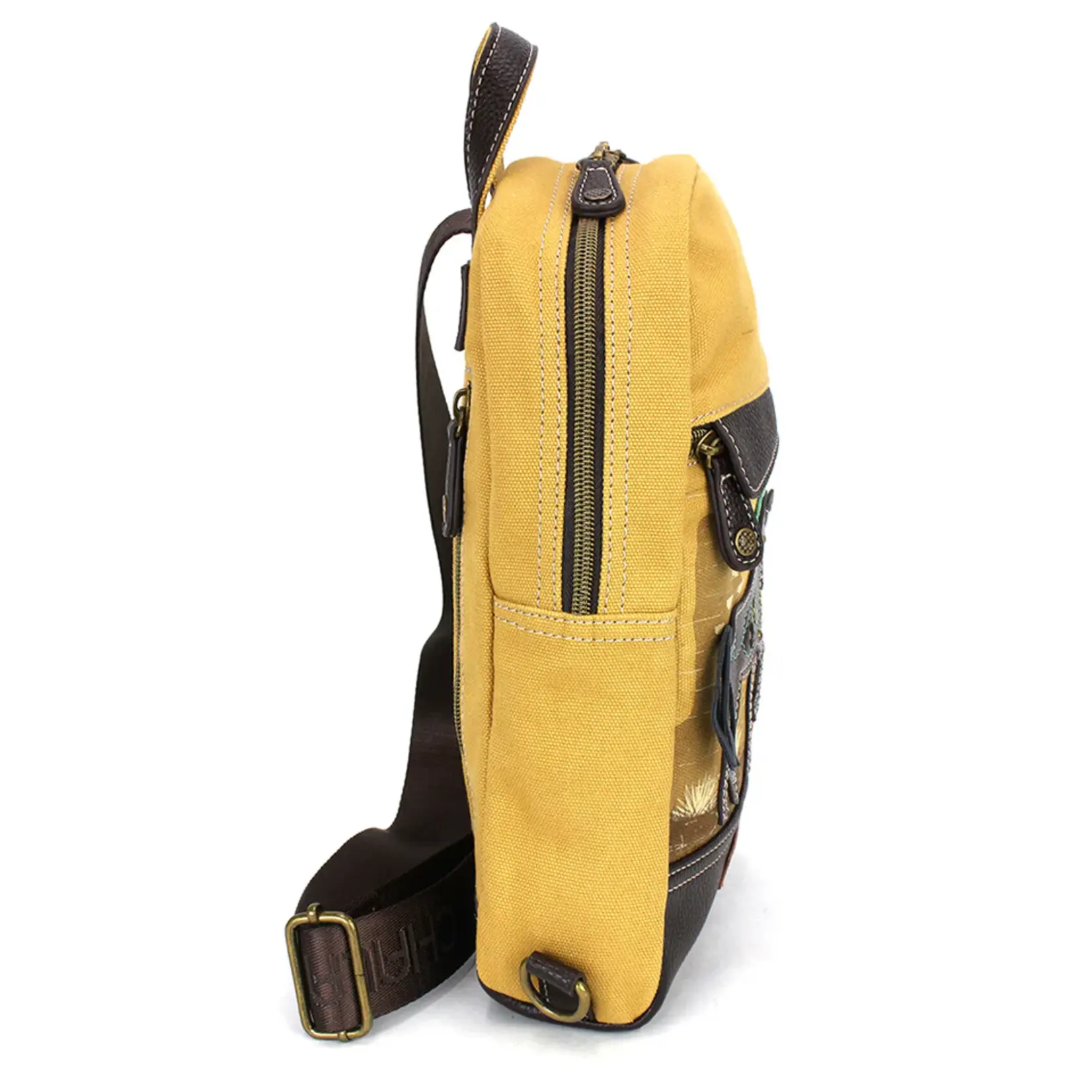 Chala Canvas Sling Bag - Horse Brown