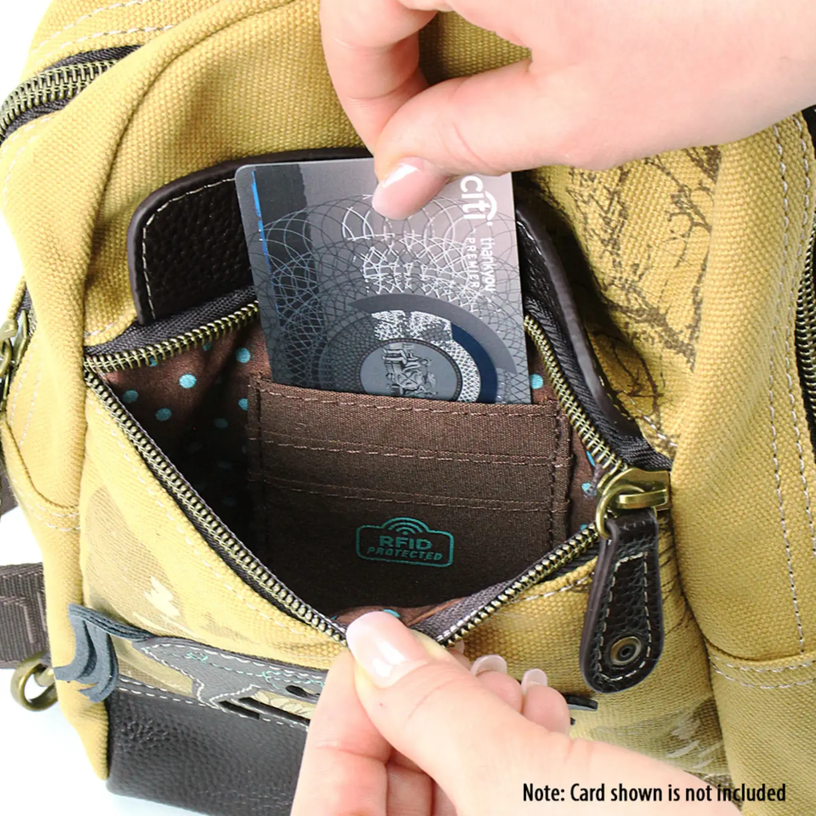 Chala Canvas Sling Bag - Horse Brown