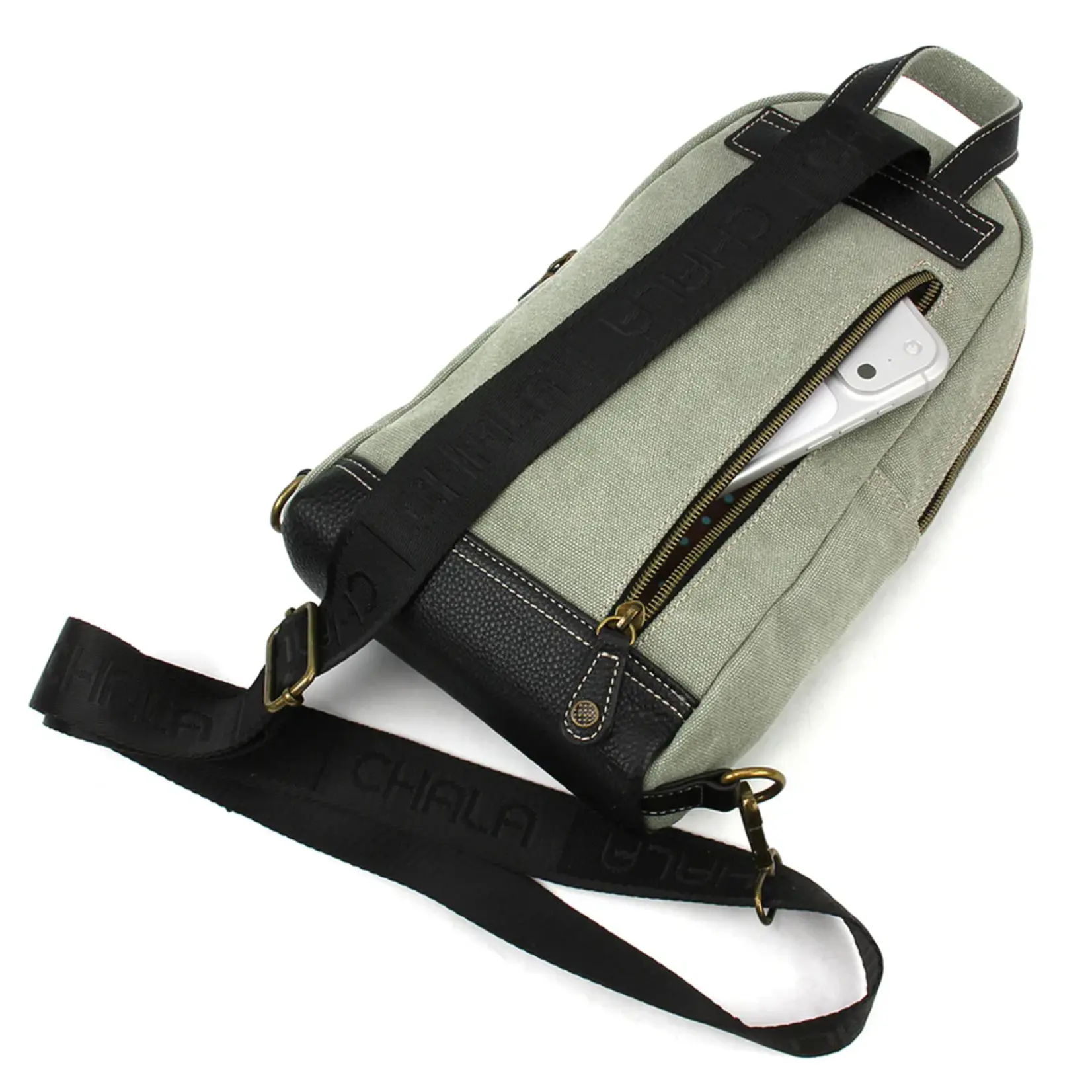Chala Canvas Sling Bag - Monarch Butterfly