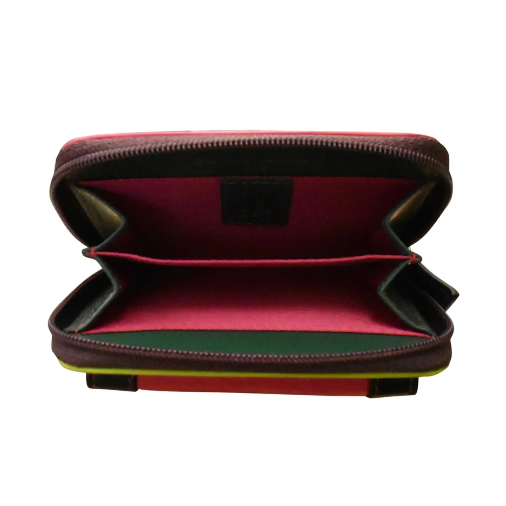 Leather Handbags and Accessories 6239 Forest Multi - Small Pocket Wallet