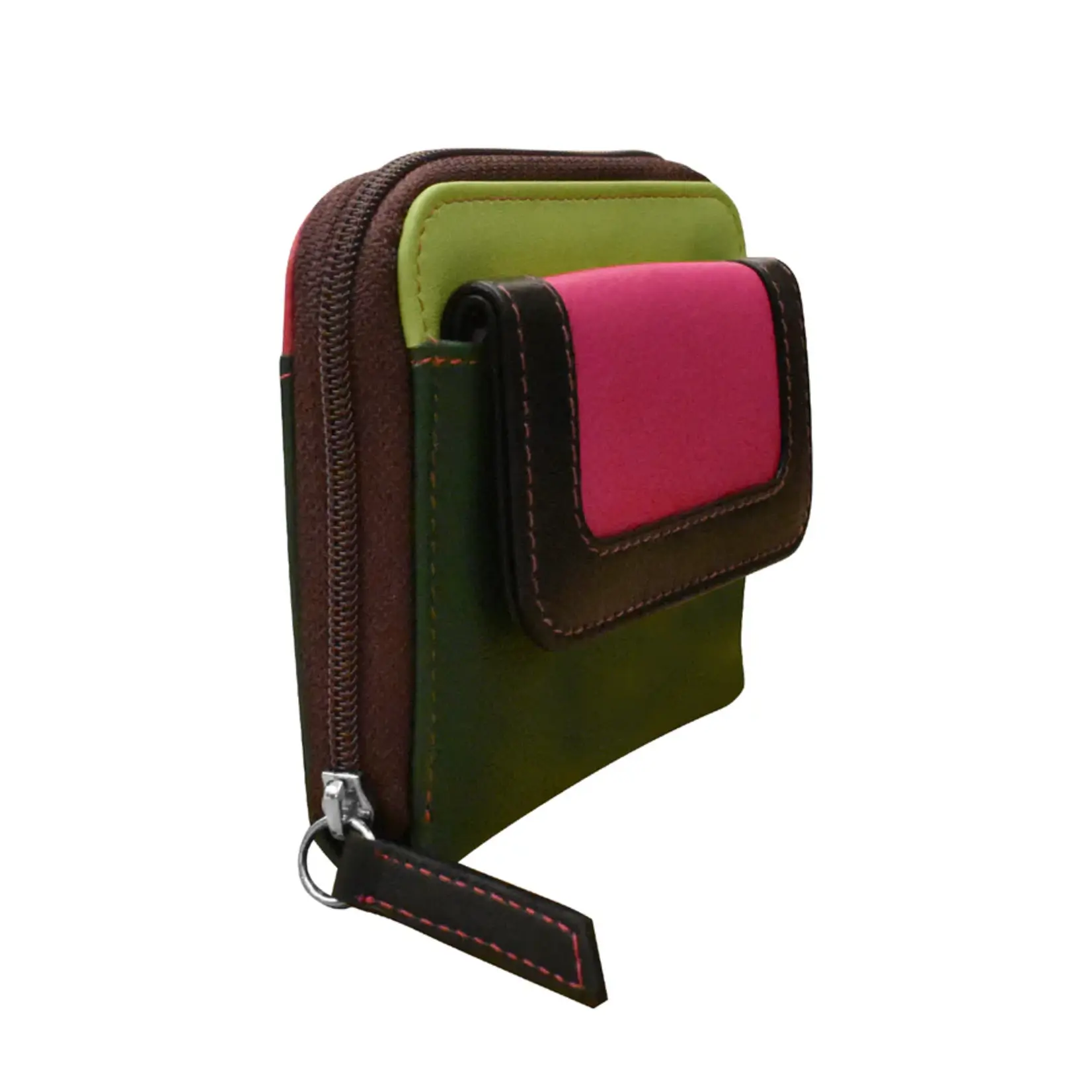 Leather Handbags and Accessories 6239 Forest Multi - Small Pocket Wallet