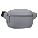 Leather Handbags and Accessories 6243 Cool Grey - Zip Belt Bag