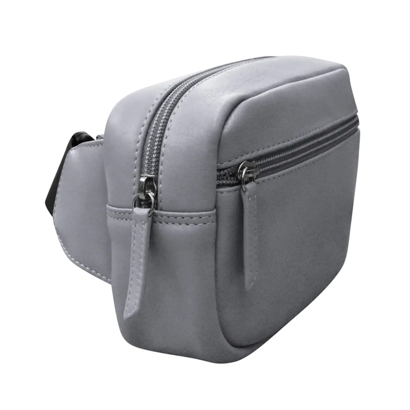 Leather Handbags and Accessories 6243 Cool Grey - Zip Belt Bag