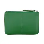 Leather Handbags and Accessories 6413 Emerald - Coin Holder with Key Ring
