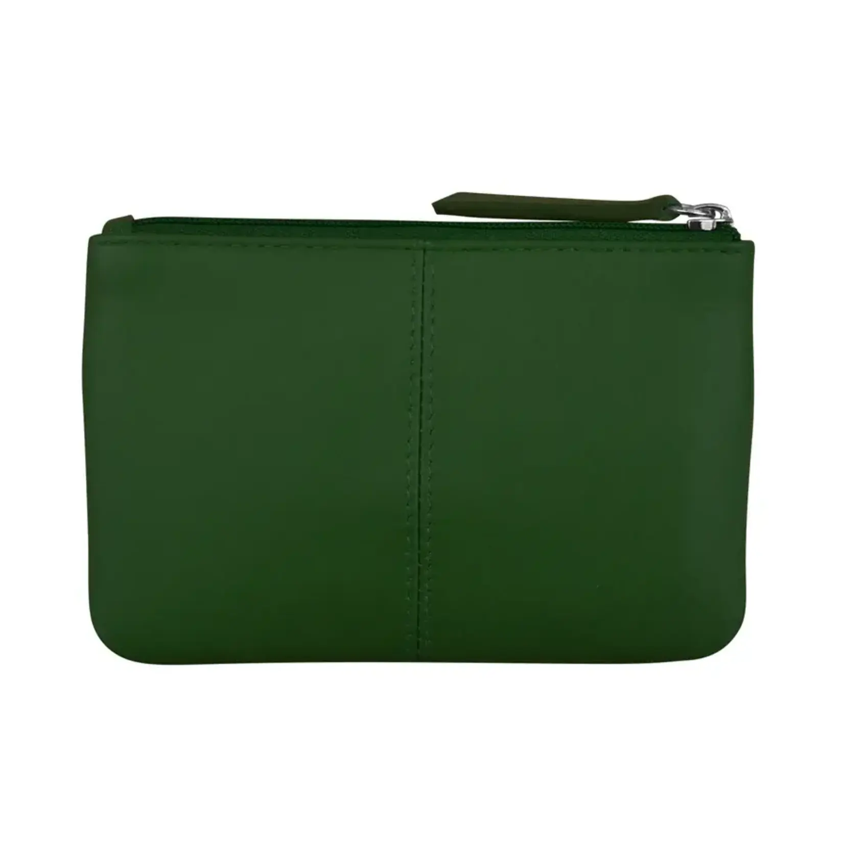 Leather Handbags and Accessories 6413 Hunter Green - Coin Holder with Key Ring