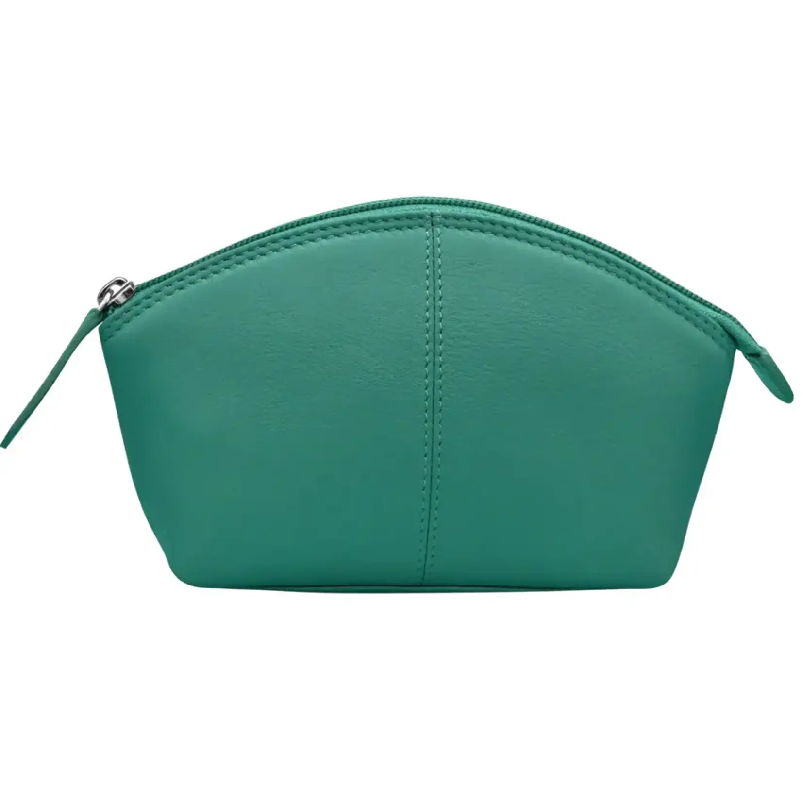 Leather Handbags and Accessories 6480 Aqua - Leather Cosmetic Case