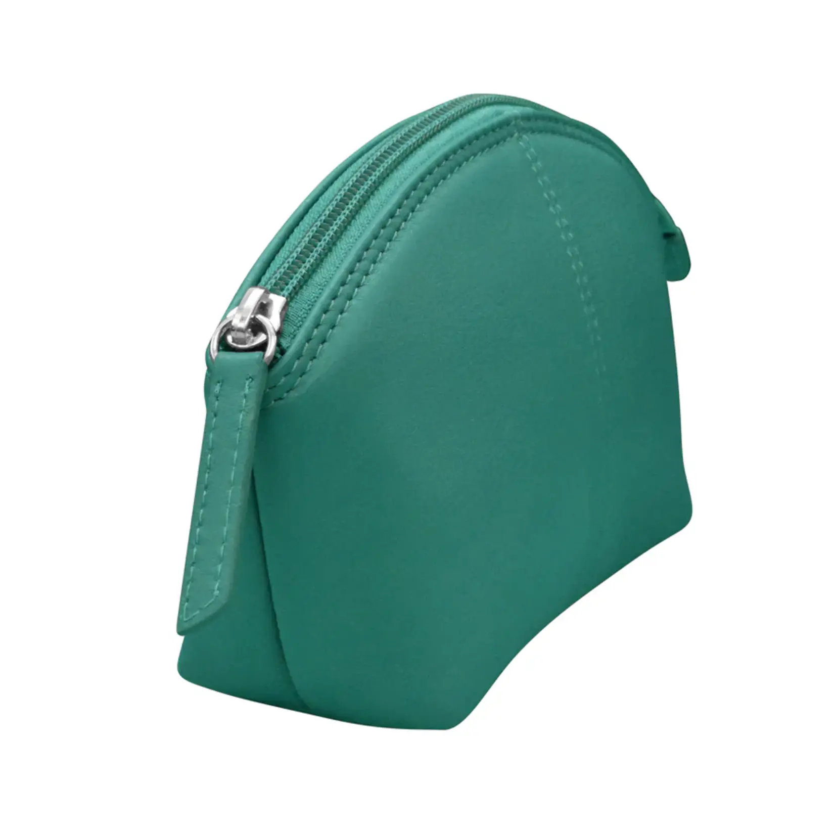 Leather Handbags and Accessories 6480 Aqua - Leather Cosmetic Case