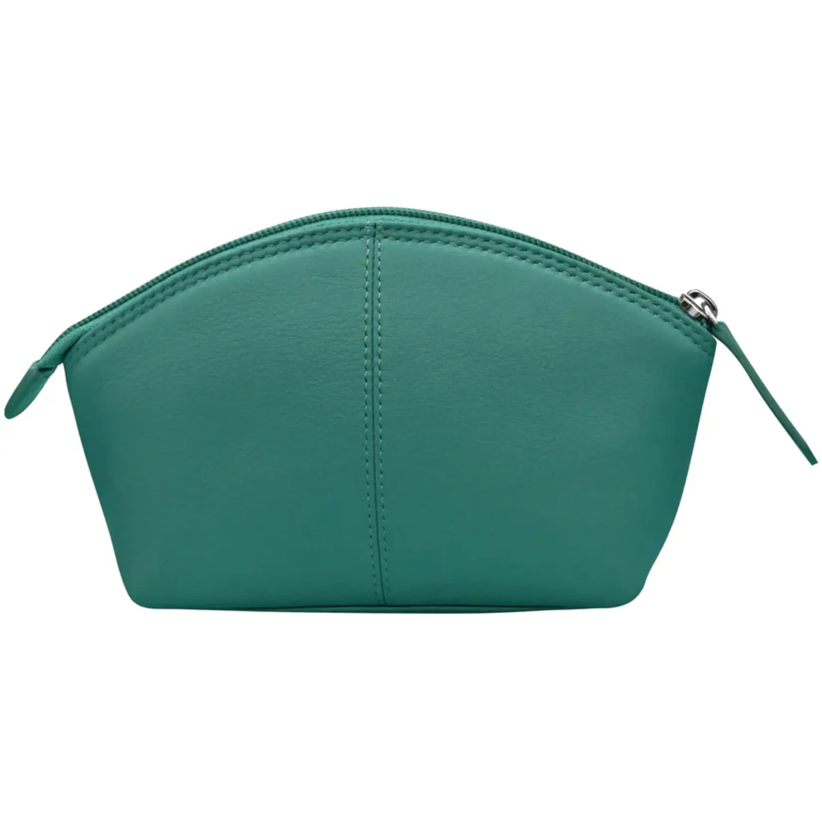 Leather Handbags and Accessories 6480 Aqua - Leather Cosmetic Case