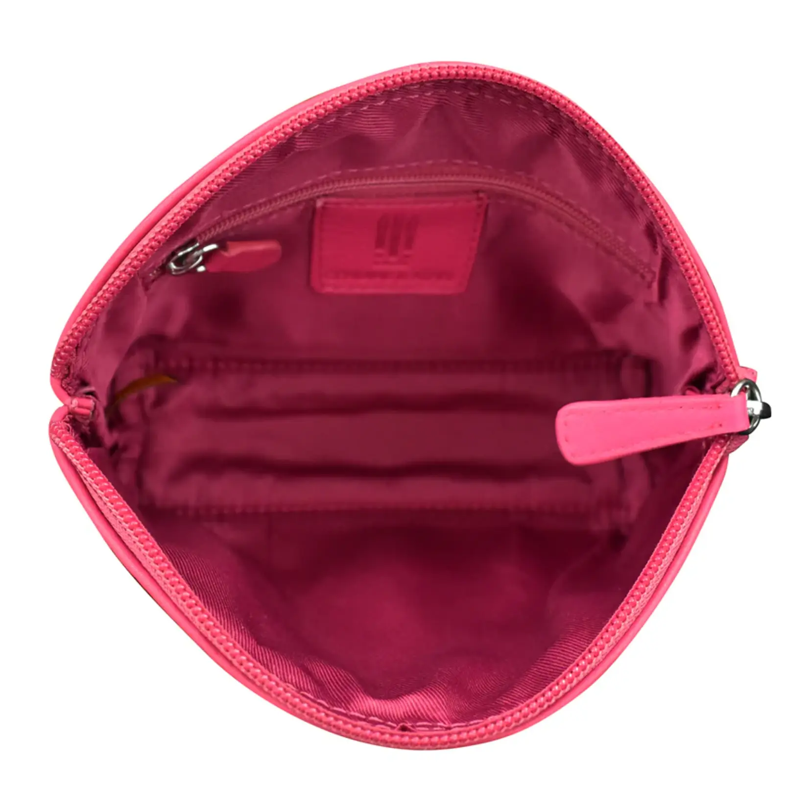 Leather Handbags and Accessories 6480 Indian Pink - Leather Cosmetic Case