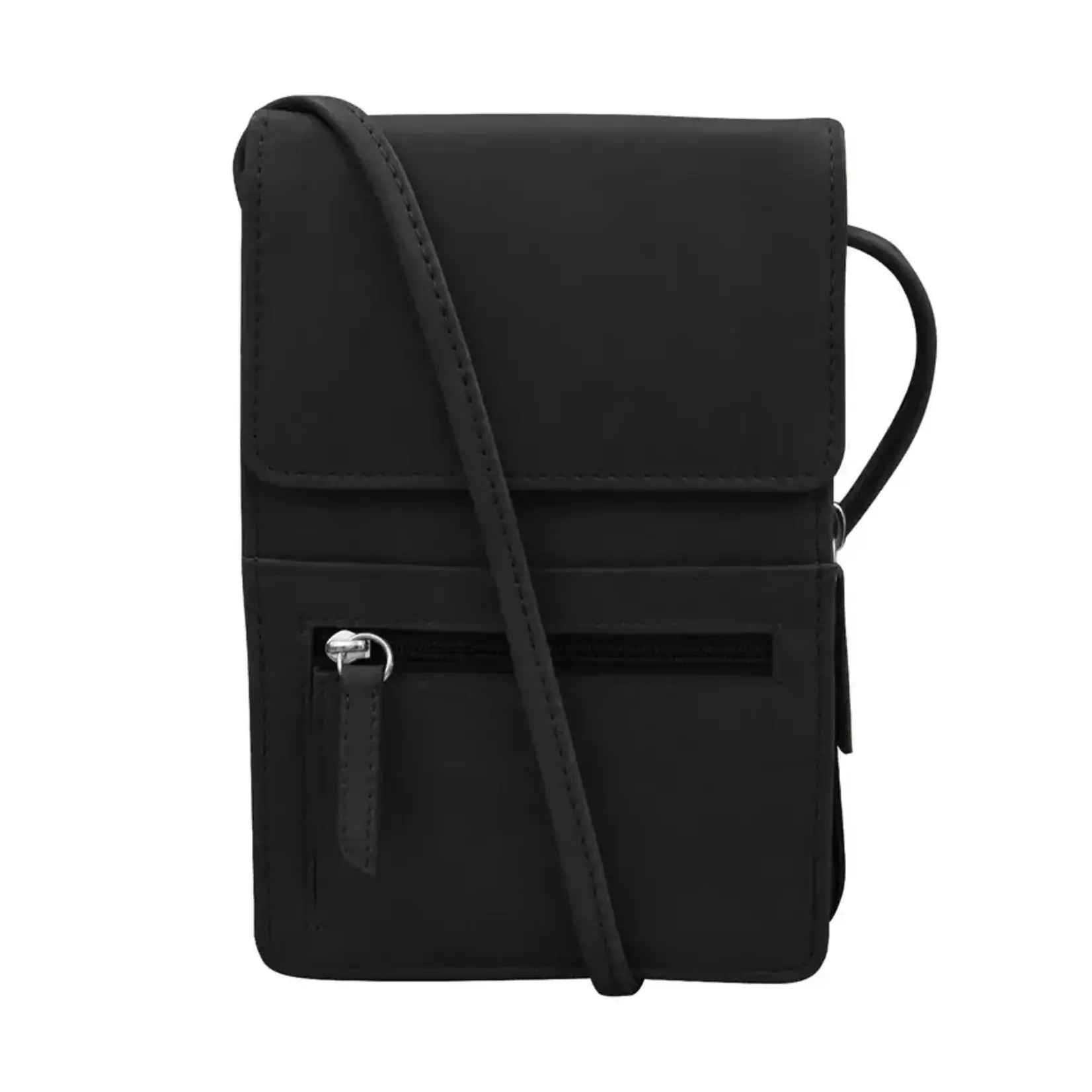 Leather Handbags and Accessories 6827 Black - Leather Organizer