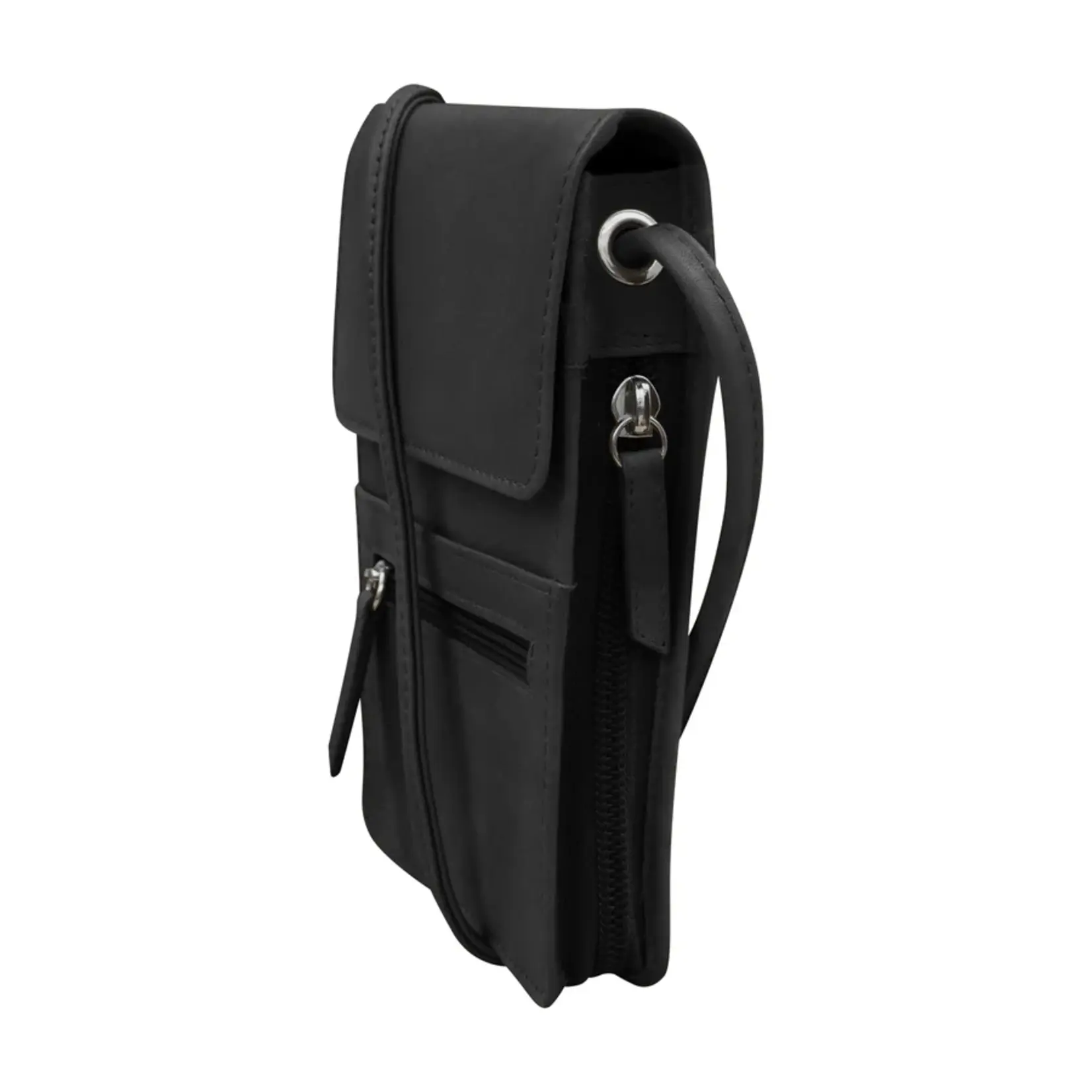 Leather Handbags and Accessories 6827 Black - Leather Organizer