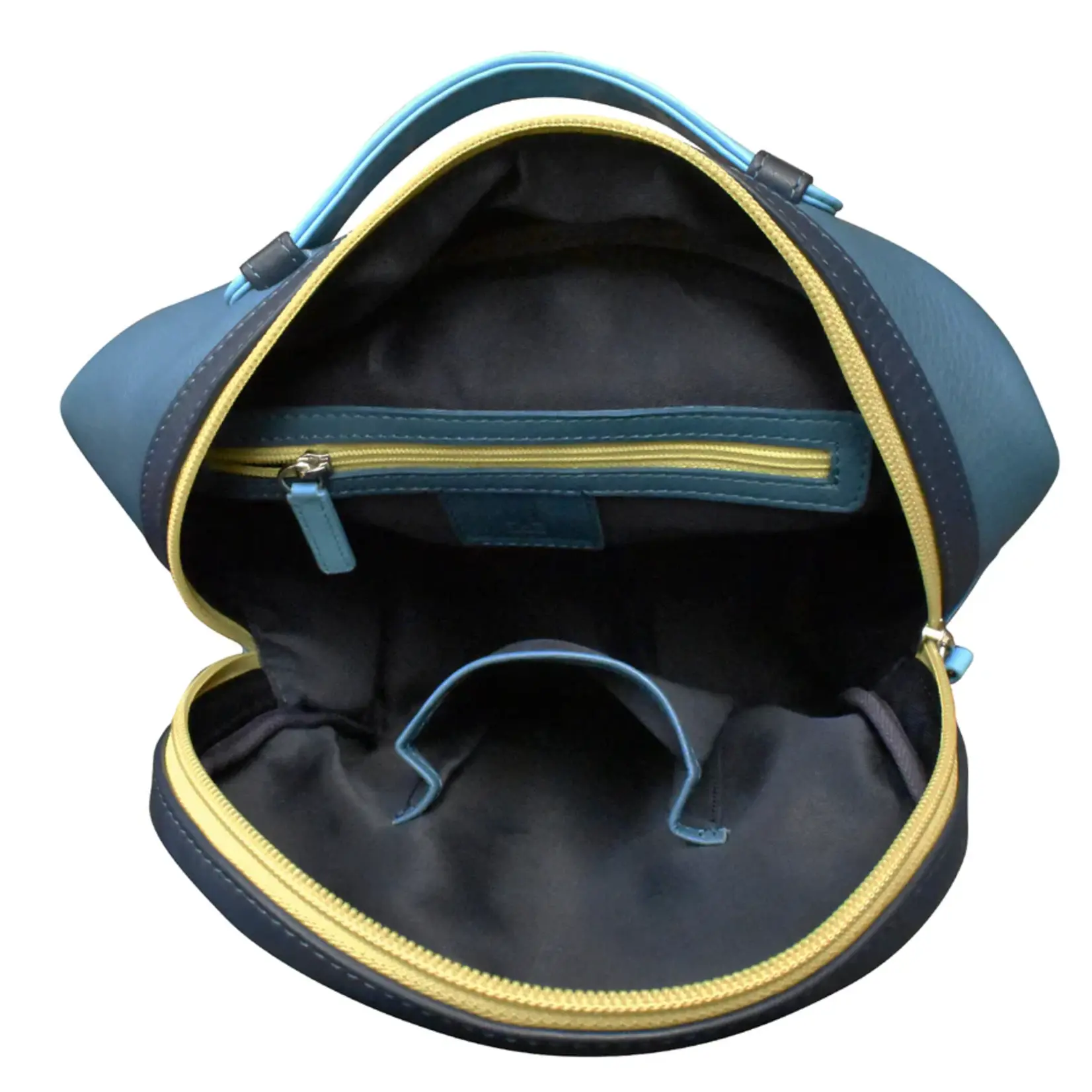 Leather Handbags and Accessories 6795 Serenity Multi - Pocket Mini Backpack