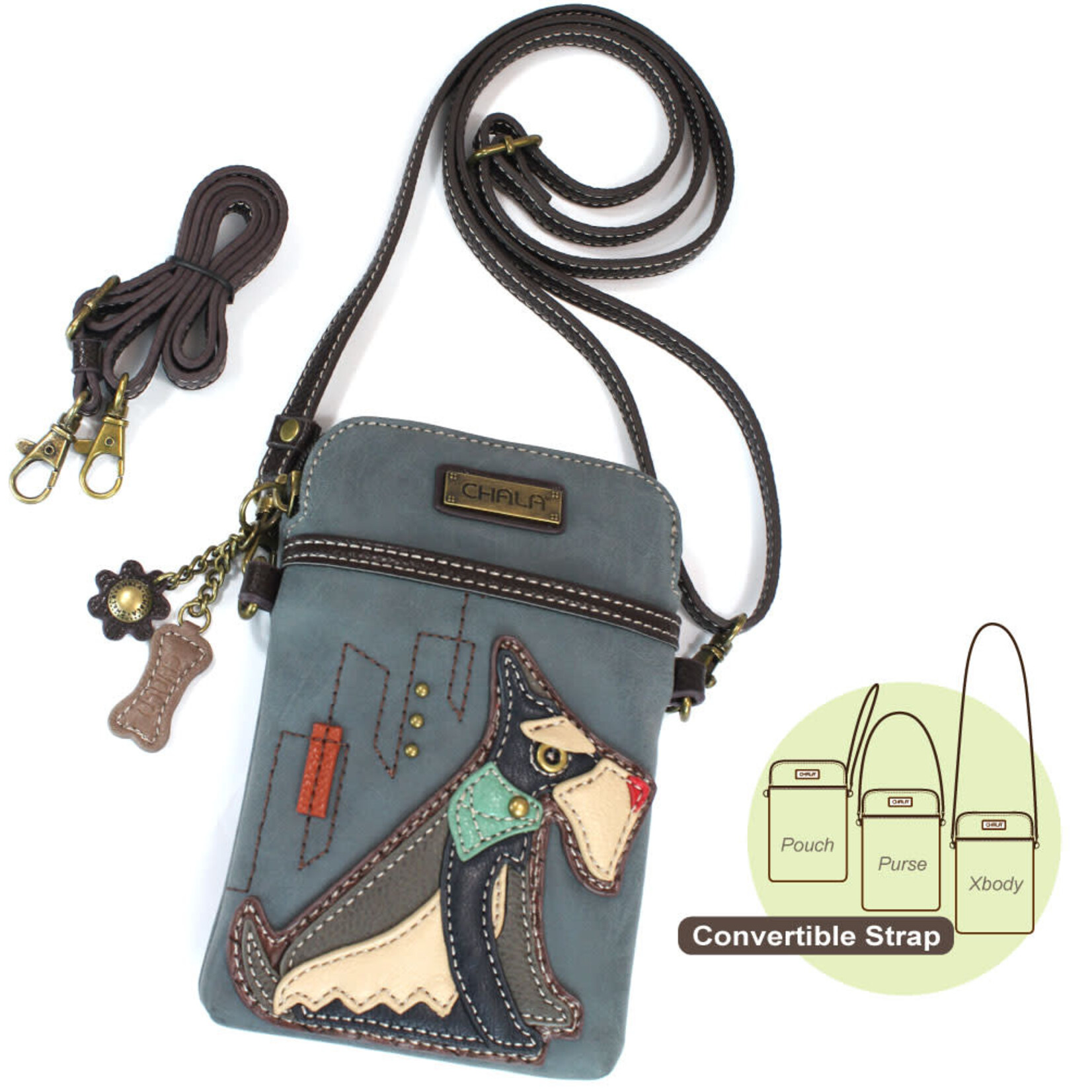 Chala Cell Phone Crossbody - Schnauzer