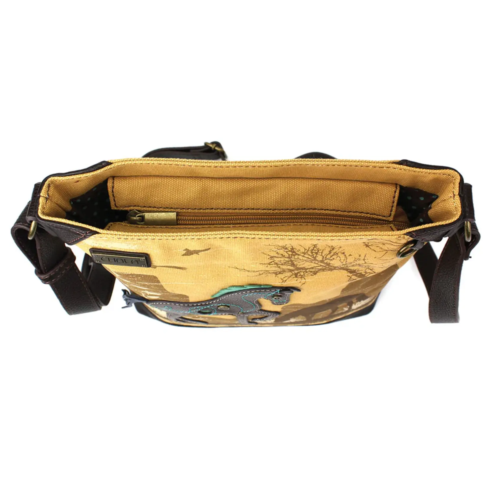 Chala Canvas Crossbody (Brown) - Horse