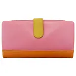 Leather Handbags and Accessories 7420 Pink Rainbow - Leather RFID Smartphone Wallet
