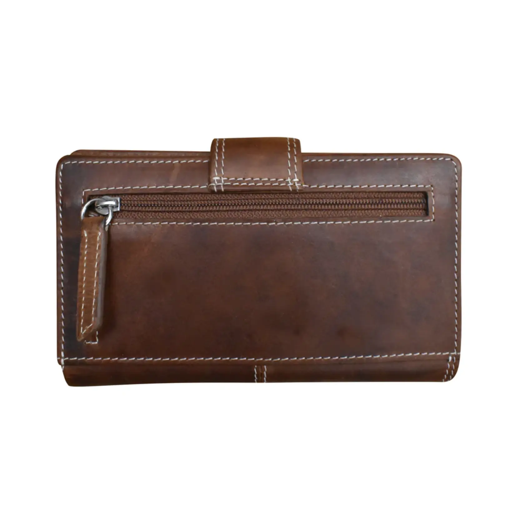 Leather Handbags and Accessories 7826 Rustic Brown - Leather Midi Wallet