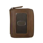 Leather Handbags and Accessories 7859 Rustic Brown - RFID Zip Around Wallet