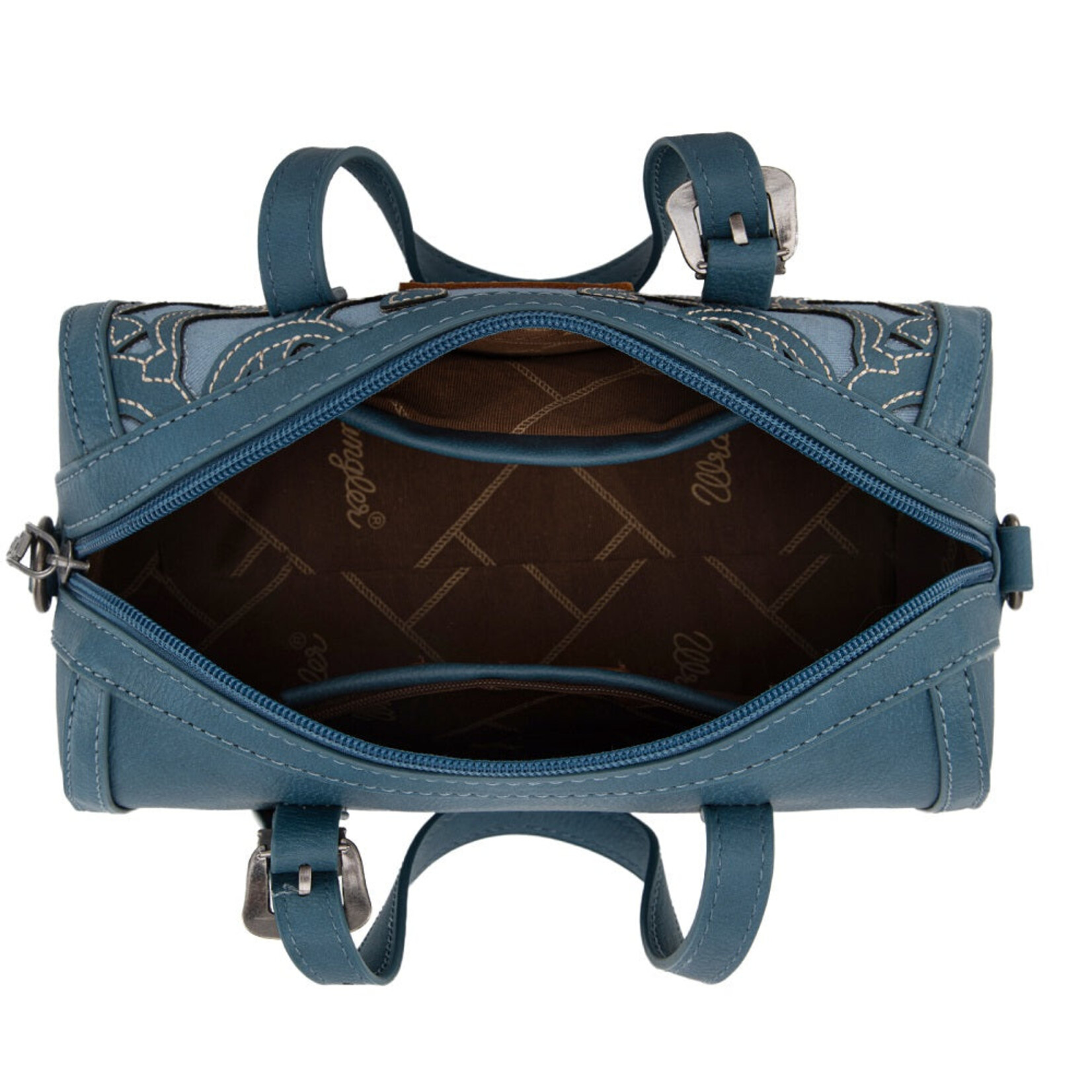 Wrangler WG292-9012JN - Jean - Wrangler Horseshoe Cutout Mini Boston Crossbody Bag