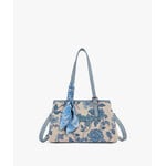 Wrangler WG510-8130JN - Jean - Wrangler Floral Braided Scarf Tote / Crossbody Bag